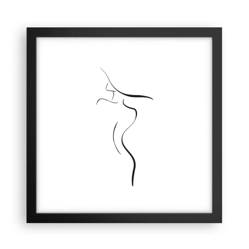 Plakat w czarnej ramie - Nieuchwytna jak fala - 30x30 cm