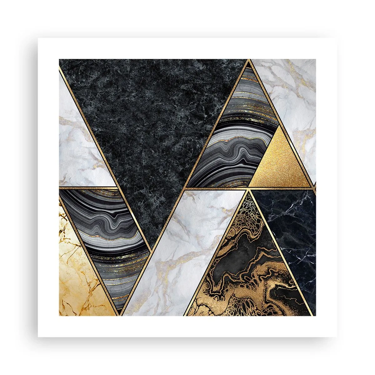 Plakat - Kamień przy kamieniu - 50x50 cm