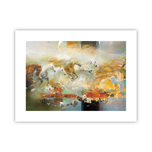 Plakat - Galopem przez światło - 40x30 cm