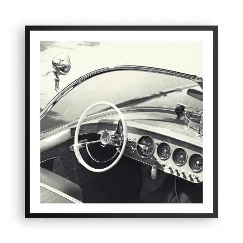 Plakat w czarnej ramie - Pogoda dla bogaczy - 60x60 cm