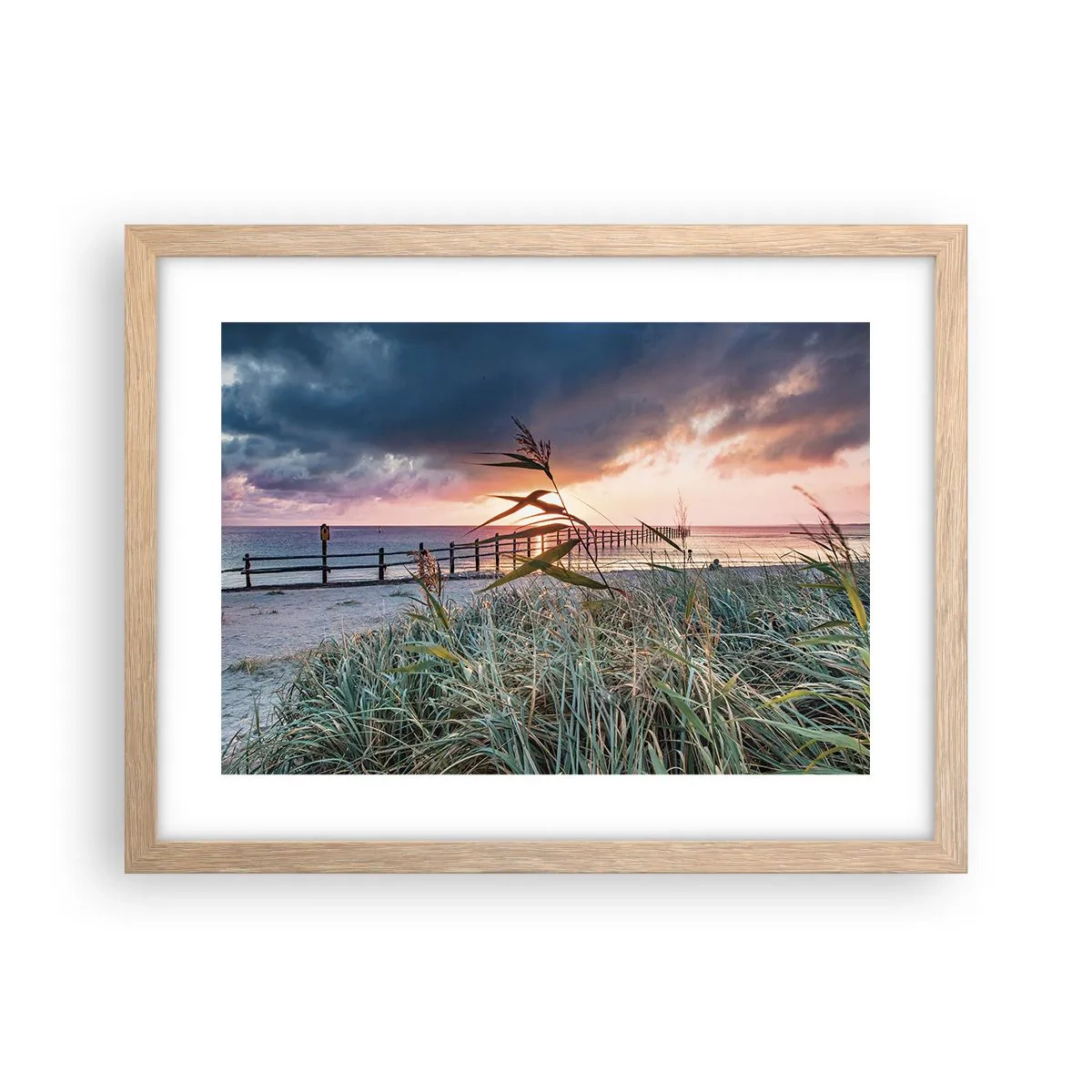 Plakat w ramie jasny dąb - Nie przemija z wiatrem - 40x30 cm