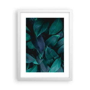 Plakat w białej ramie - Zieleń sama w sobie - 30x40 cm