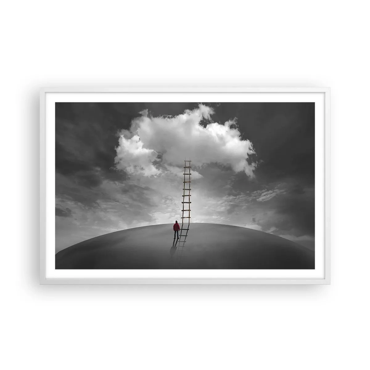 Plakat w białej ramie - Wszystko możliwe - 91x61 cm