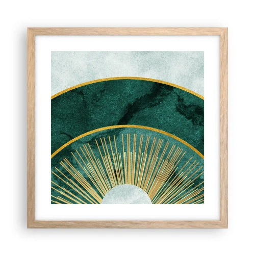 Plakat w ramie jasny dąb - Inny układ słoneczny - 40x40 cm