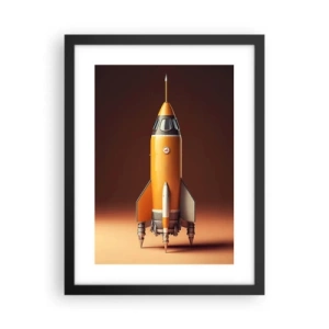 Plakat w czarnej ramie - Zaczyna się od marzenia - 30x40 cm