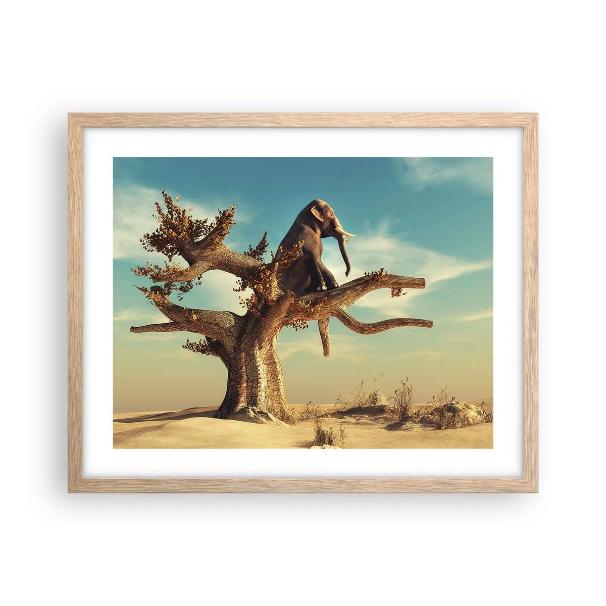 Plakat w ramie jasny dąb - Nowy punkt widzenia - 50x40 cm