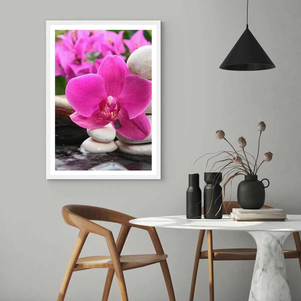 Plakat w białej ramie - Już odpoczywasz - 40x50 cm