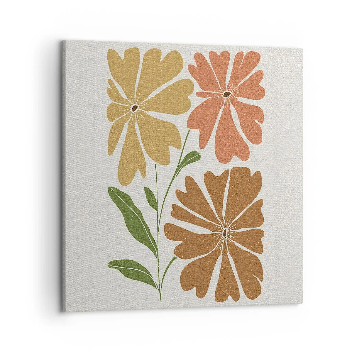 Obraz na płótnie - Natura i geometria - 50x50 cm