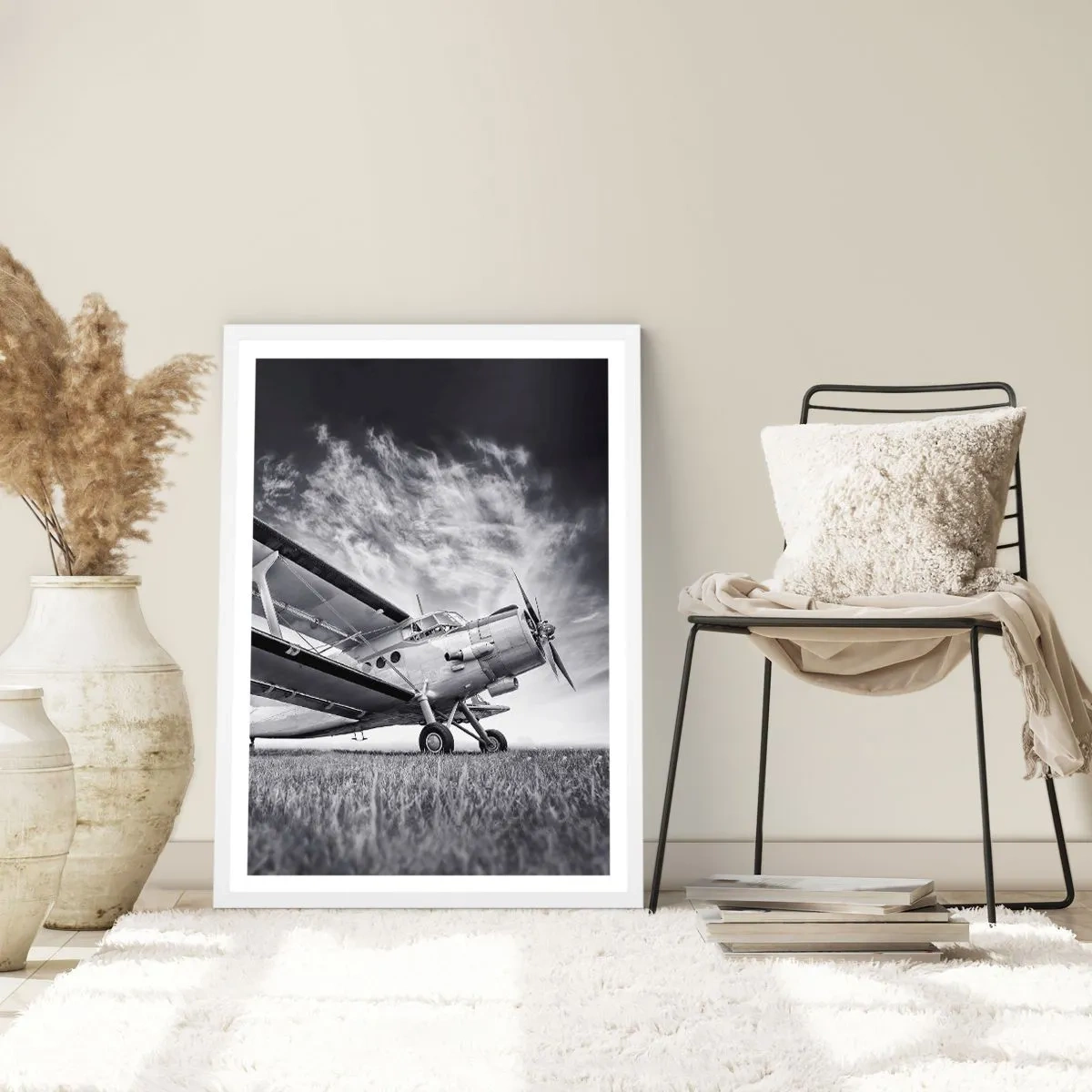 Plakat w białej ramie - Skrzydlaty wędrowiec - 50x70 cm