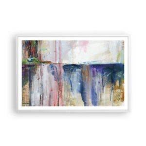 Plakat w białej ramie - Barwne wrażenia i skojarzenia - 91x61 cm