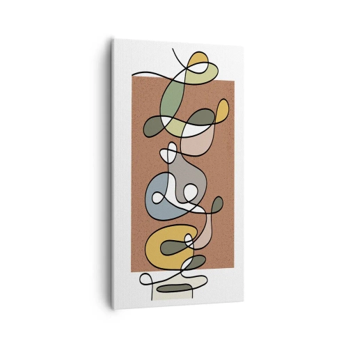 Obraz na płótnie - Abstrakcja warta uśmiechu - 55x100 cm