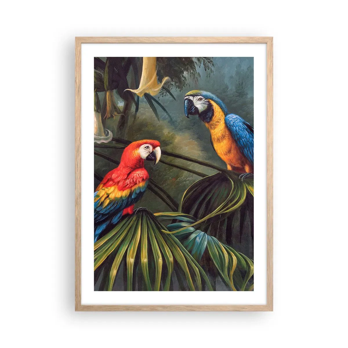Plakat w ramie jasny dąb - Romantyzm w tropikach - 50x70 cm