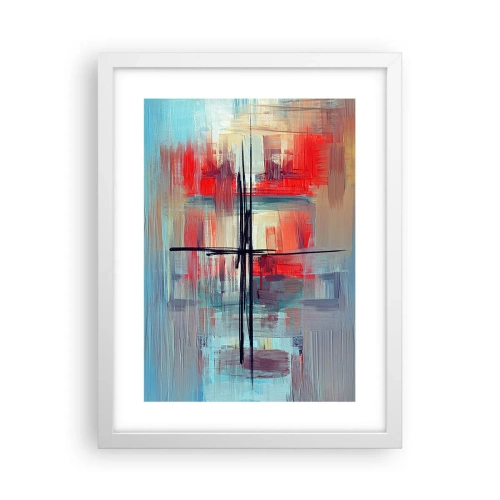 Plakat w białej ramie - Pejzaż w nieznanym wymiarze - 30x40 cm