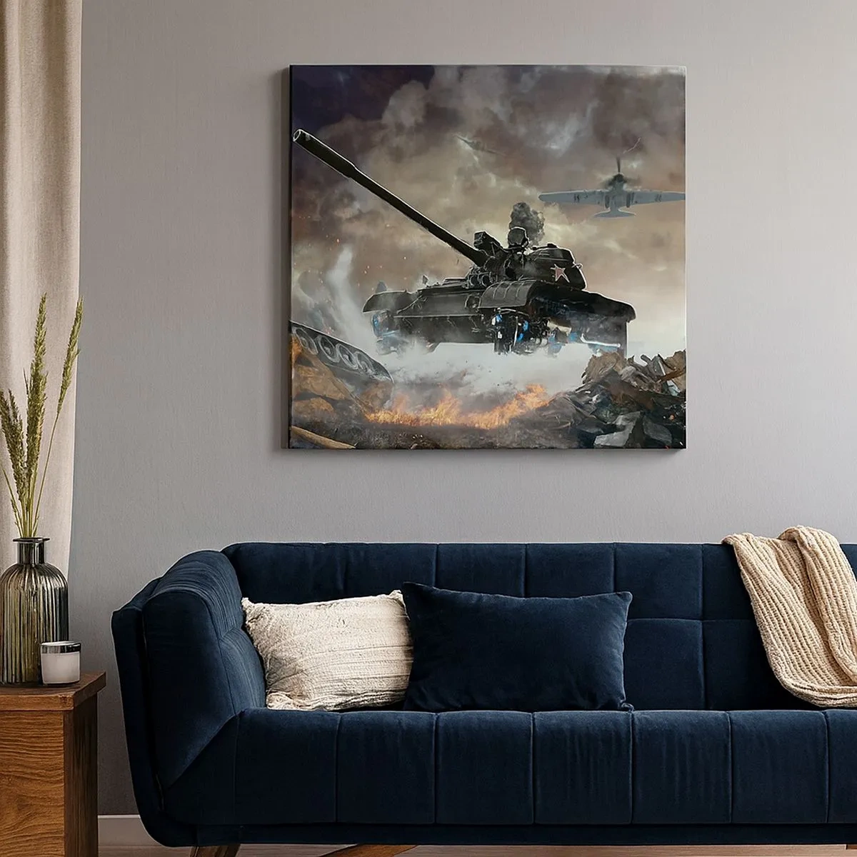 Obraz na płótnie - Bitwa jest straszna i piękna - 30x30 cm