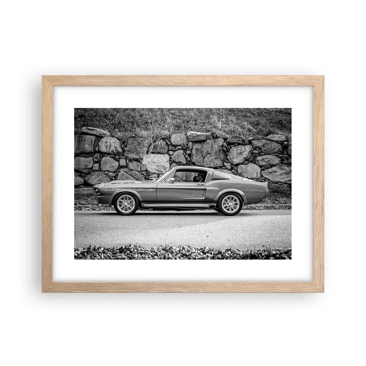 Plakat w ramie jasny dąb - Legenda lat 60. - 40x30 cm