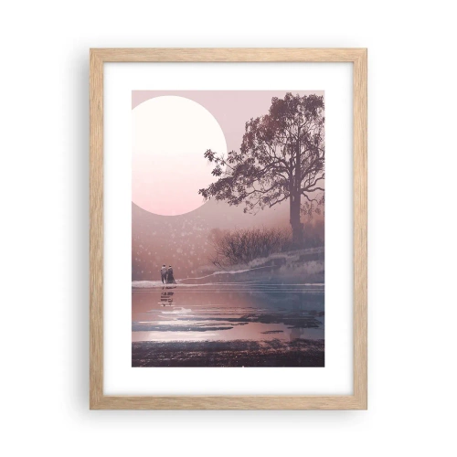 Plakat w ramie jasny dąb - Nocne dziwy - 30x40 cm