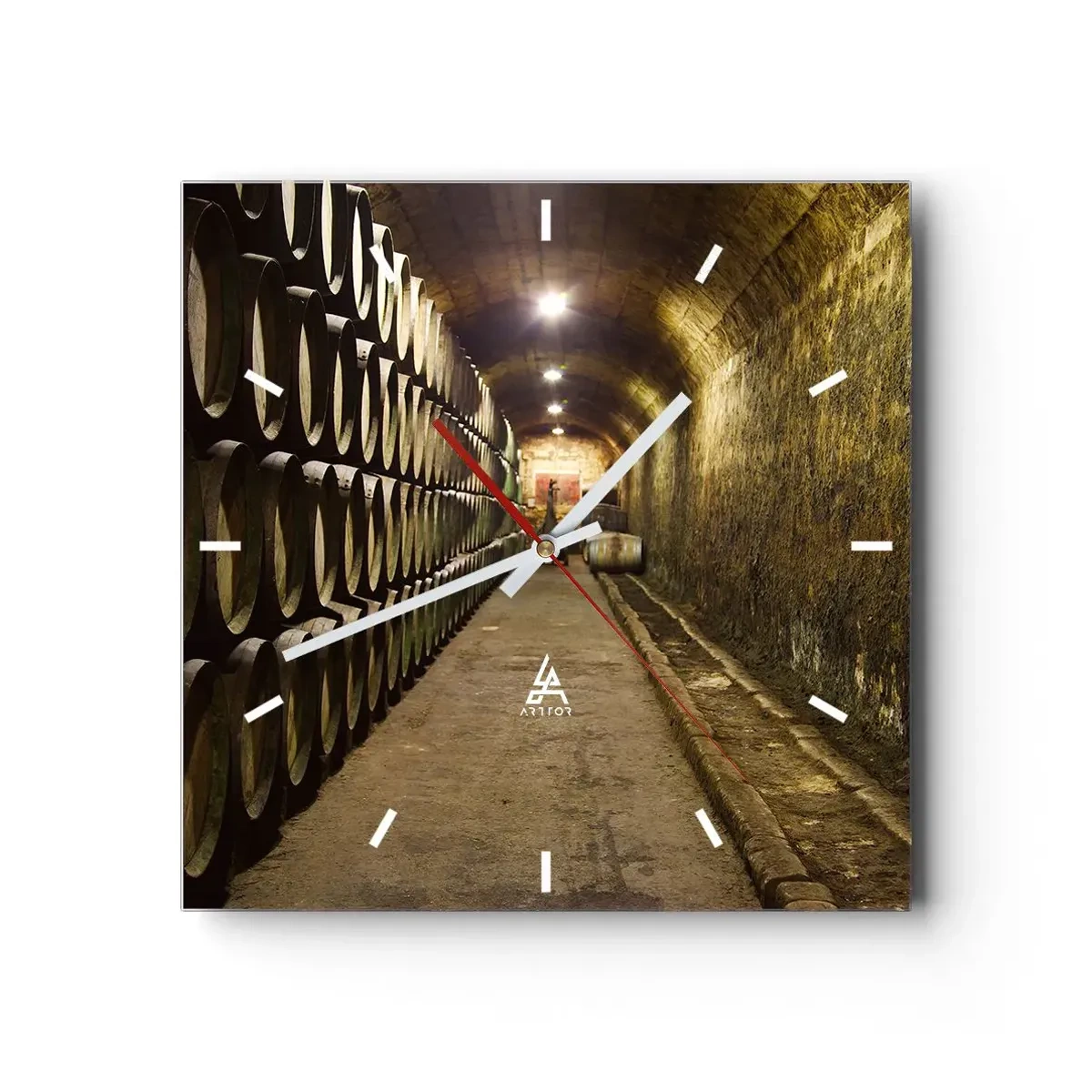 Zegar ścienny - Dobrze jest poleżeć sobie - 40x40 cm