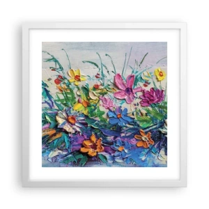 Plakat w białej ramie - Wcale nie-martwa natura - 40x40 cm