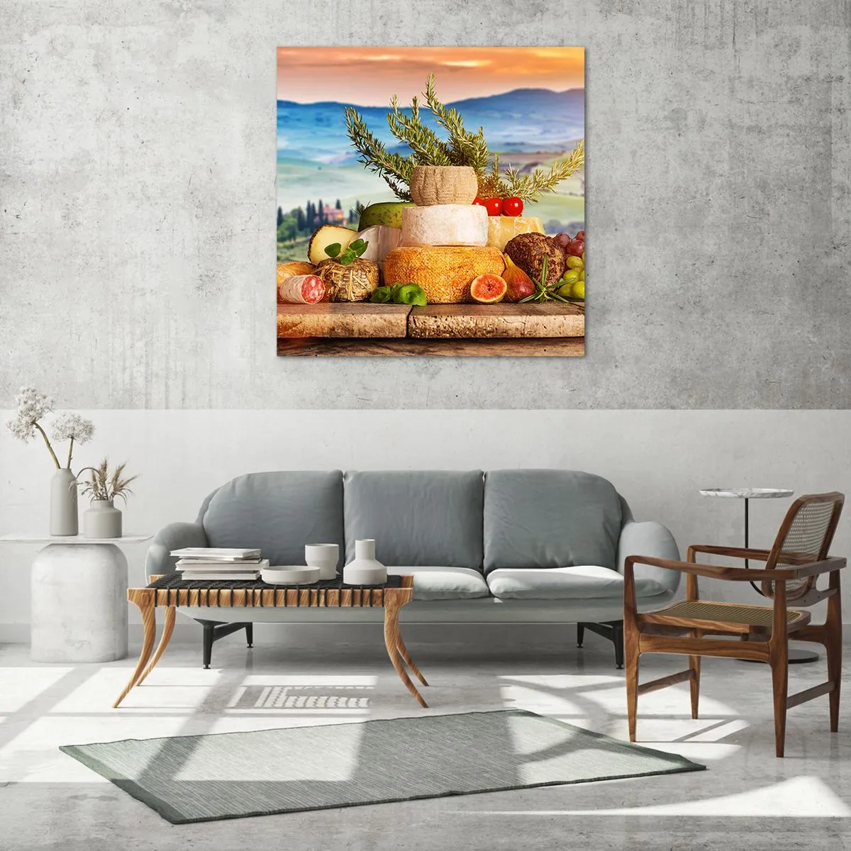 Obraz na szkle - Włoska radość życia - 70x70 cm