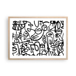 Plakat w ramie jasny dąb - Twarze i miraże - 70x50 cm