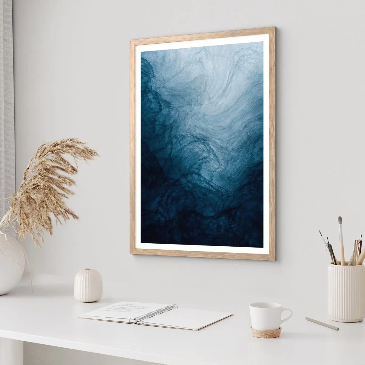 Plakat w ramie jasny dąb - W głąb sięgnąć - 70x100 cm