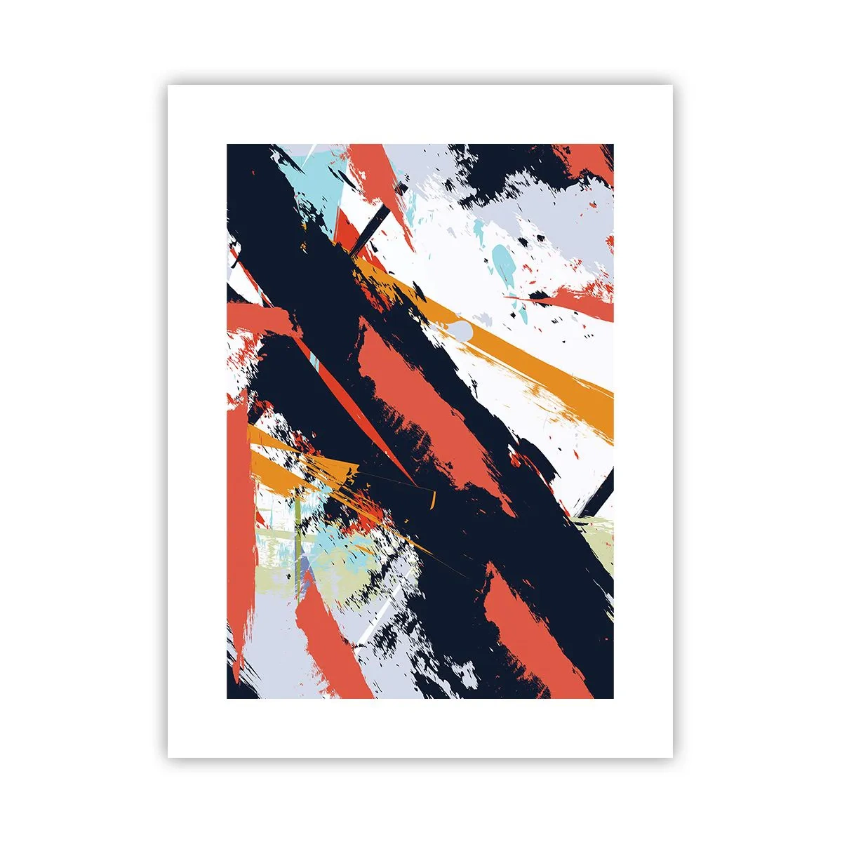 Plakat - Kompozycja dynamiczna - 30x40 cm