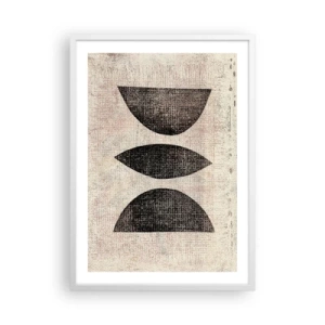 Plakat w białej ramie - Etniczna abstrakcja - 50x70 cm