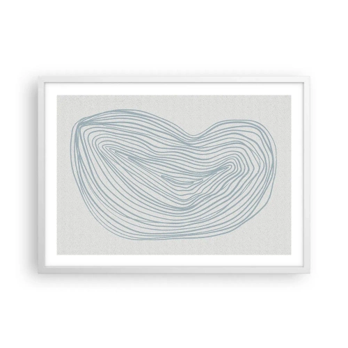 Plakat w białej ramie - Uśmiech kropli - 70x50 cm