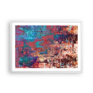 Plakat w białej ramie - Pamięć i niepamięć - 70x50 cm