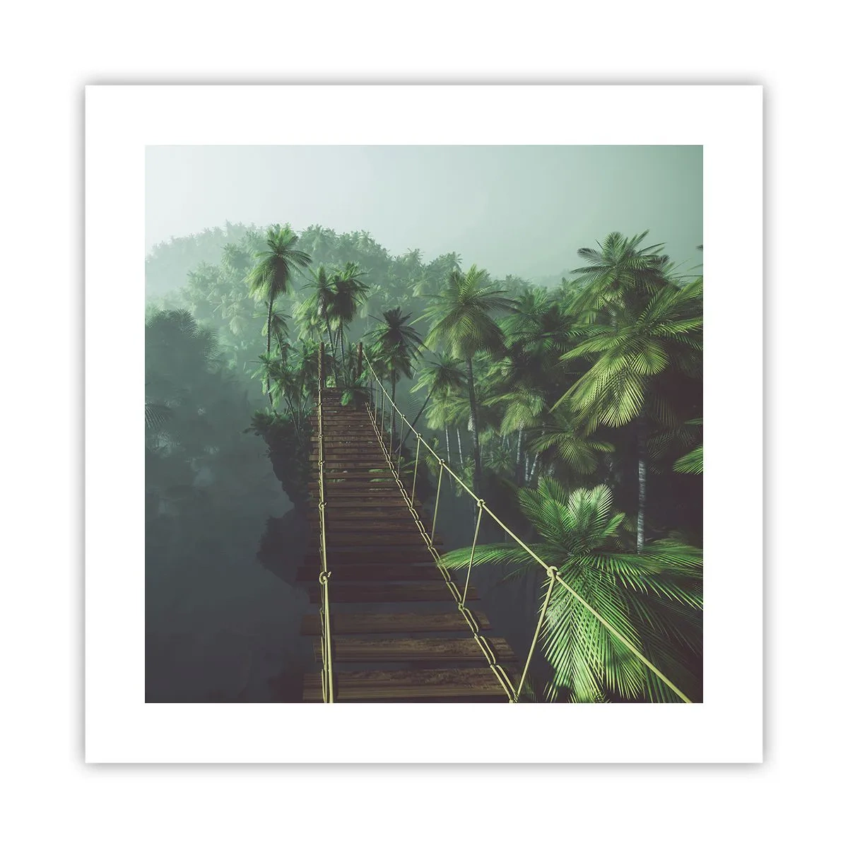 Plakat - Nad kipielą zieleni - 40x40 cm