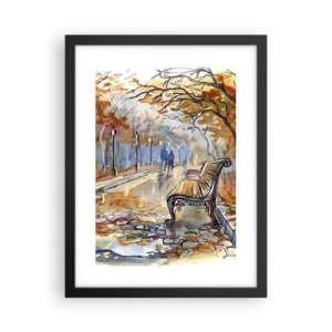 Plakat w czarnej ramie - Razem powędrować w jesień - 30x40 cm