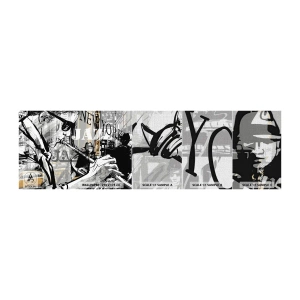 Fototapeta Próbka Premium Canvas - W rytmie Nowego Jorku - Nowy Jork, Muzyka, Jazz - 100x30 cm