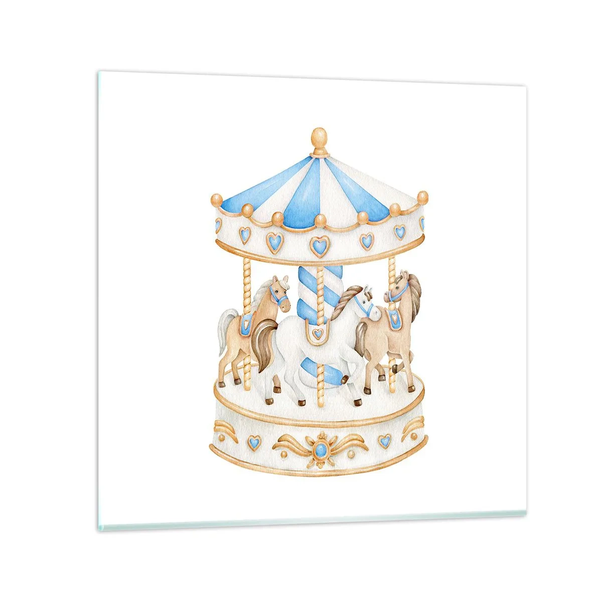 Obraz na szkle - Słodkie dzieciństwo - 60x60 cm