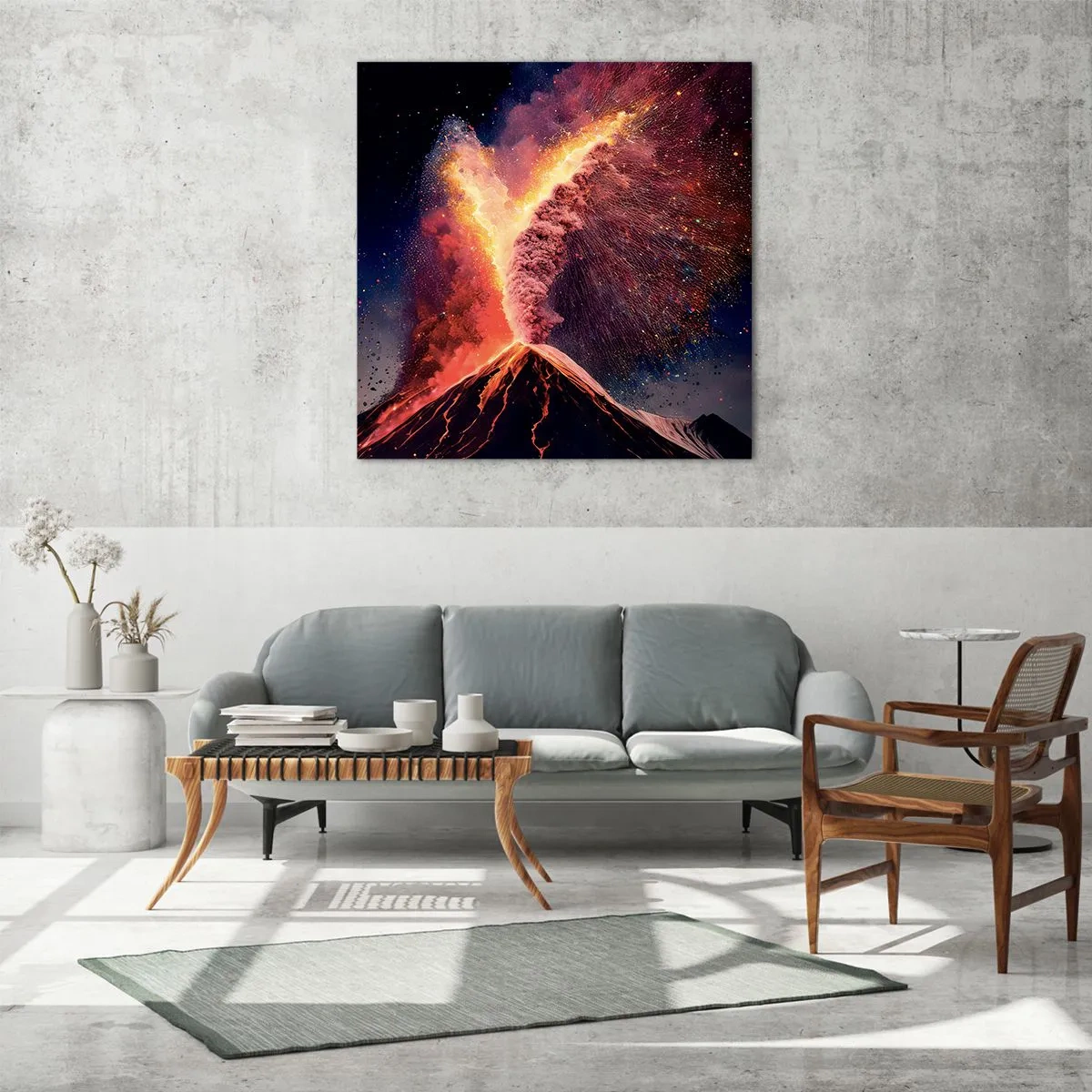 Obraz na szkle - Piękno i groza - 60x60 cm