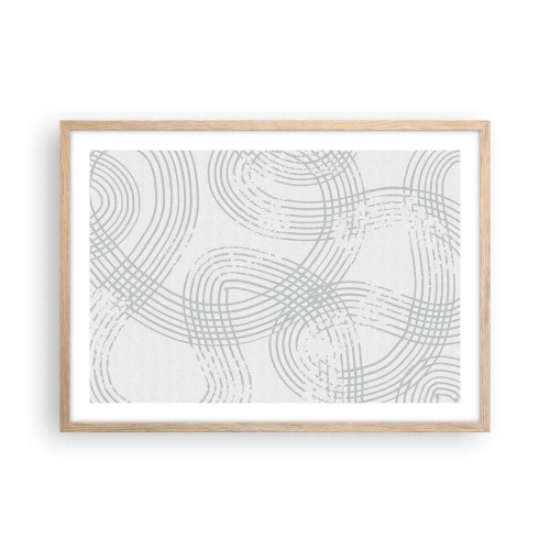 Plakat w ramie jasny dąb - Nie ma prostej drogi - 70x50 cm