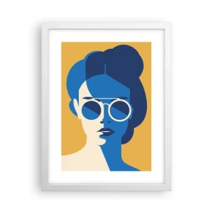 Plakat w białej ramie - Wakacyjny look - 30x40 cm