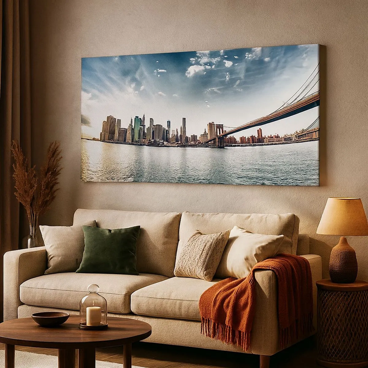 Obraz na płótnie - Szklana wyspa - 100x40 cm