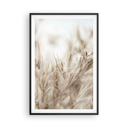 Plakat w czarnej ramie - Łąka i wiatr - 61x91 cm