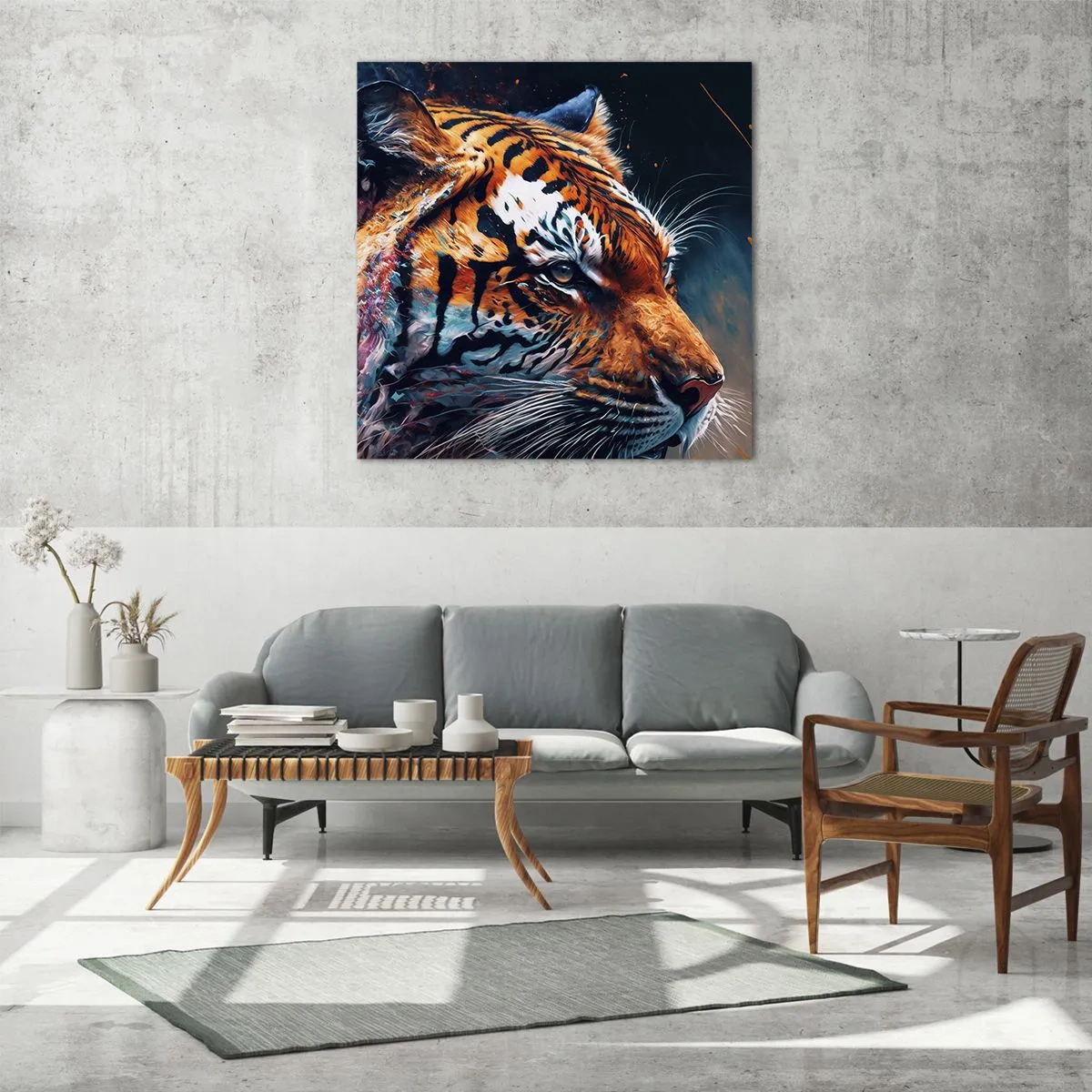 Obraz na szkle - Dzikie piękno - 60x60 cm