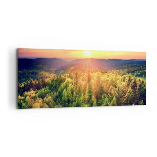 Obraz na płótnie - Wierzchołki i szczyty - 100x40 cm