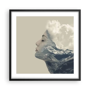 Plakat w czarnej ramie - Uroda żywiołów - 50x50 cm