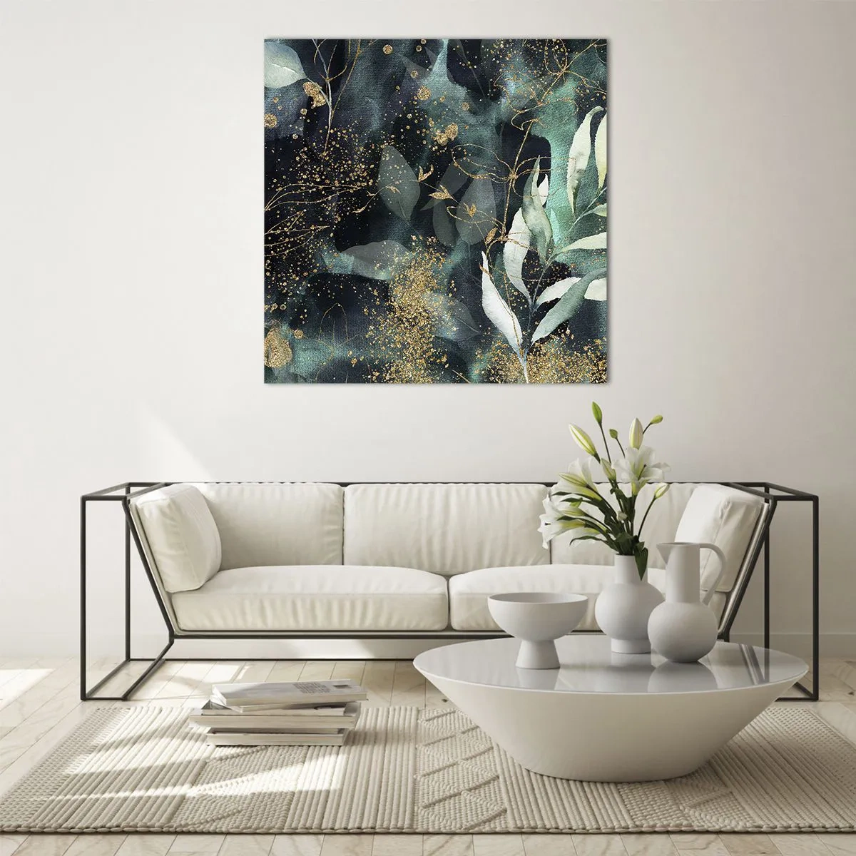 Obraz na szkle - Zaczarowany ogród - 70x70 cm