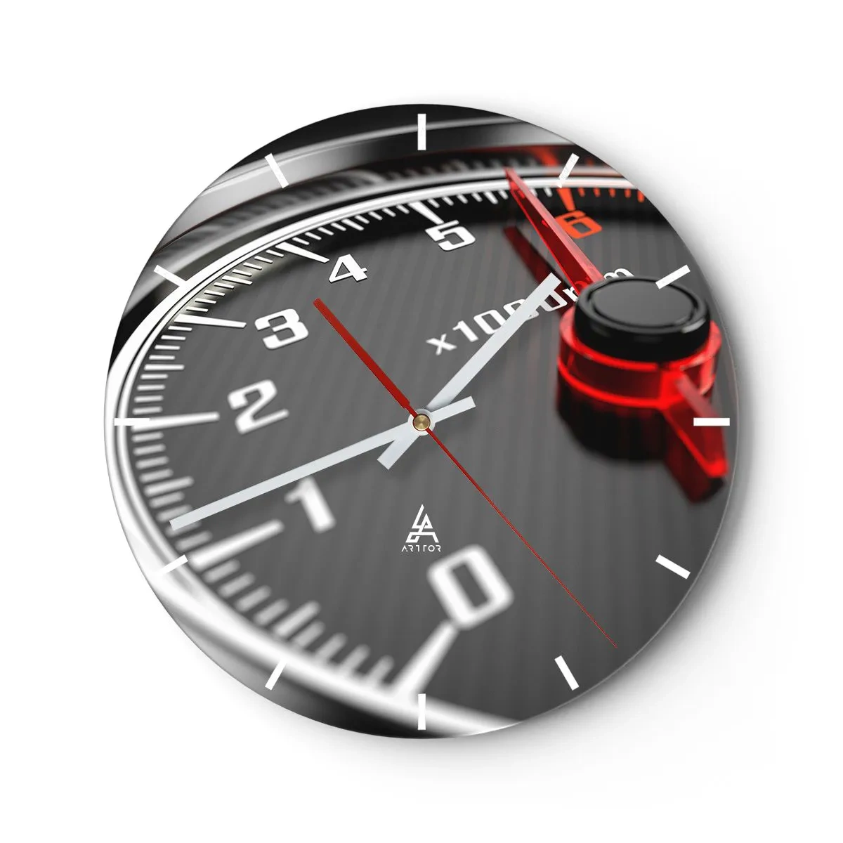 Zegar ścienny - Gaz do dechy - 40x40 cm