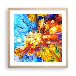 Plakat w ramie jasny dąb - In medias res - 50x50 cm