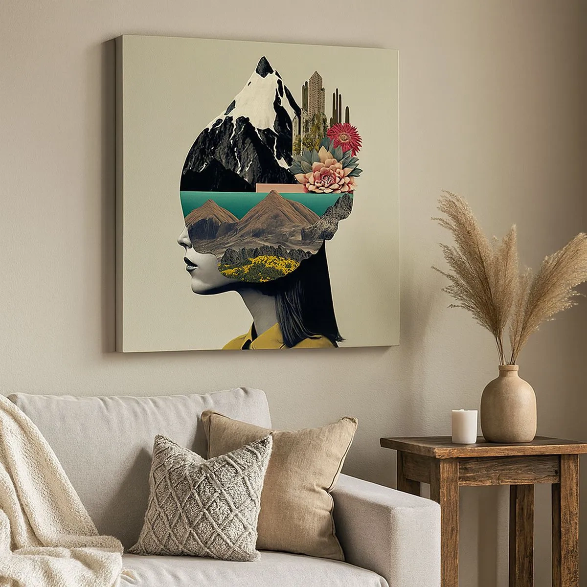 Obraz na płótnie - Kobieta – zawsze tajemnica - 30x30 cm