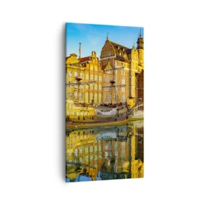 Obraz na płótnie - Lustrzane odbicie przeszłości - 55x100 cm