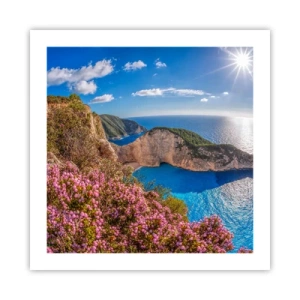 Plakat - Moje wielkie greckie wakacje - 50x50 cm