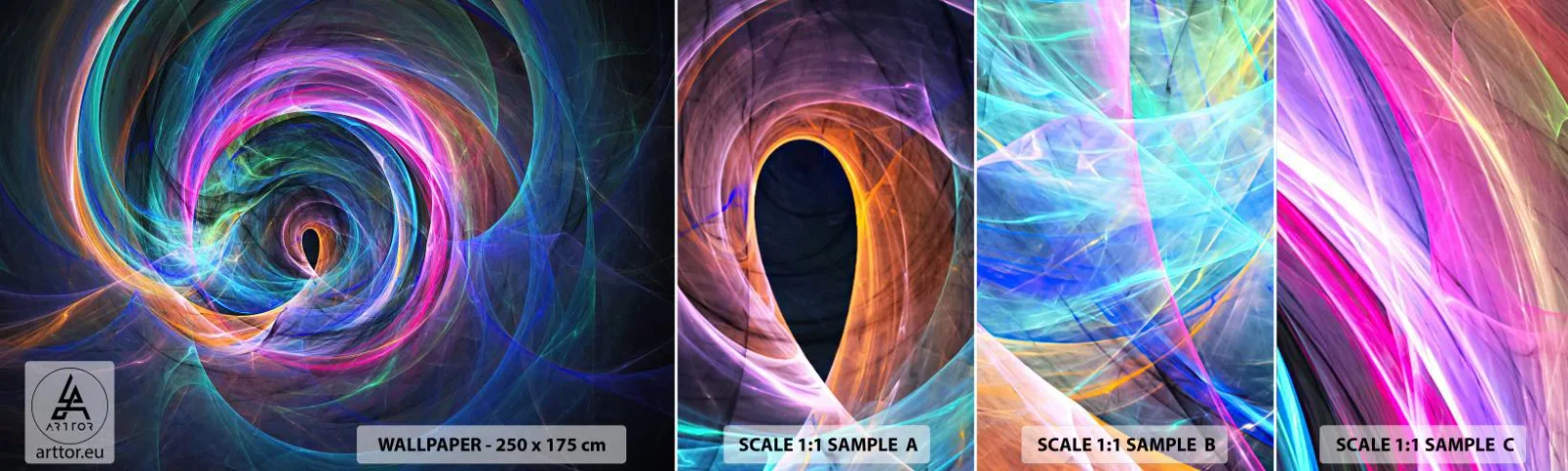 Fototapeta Próbka Standard Eco - Dokąd mnie zaprowadzisz? - Abstrakcja, Sztuka, Wir - 100x30 cm