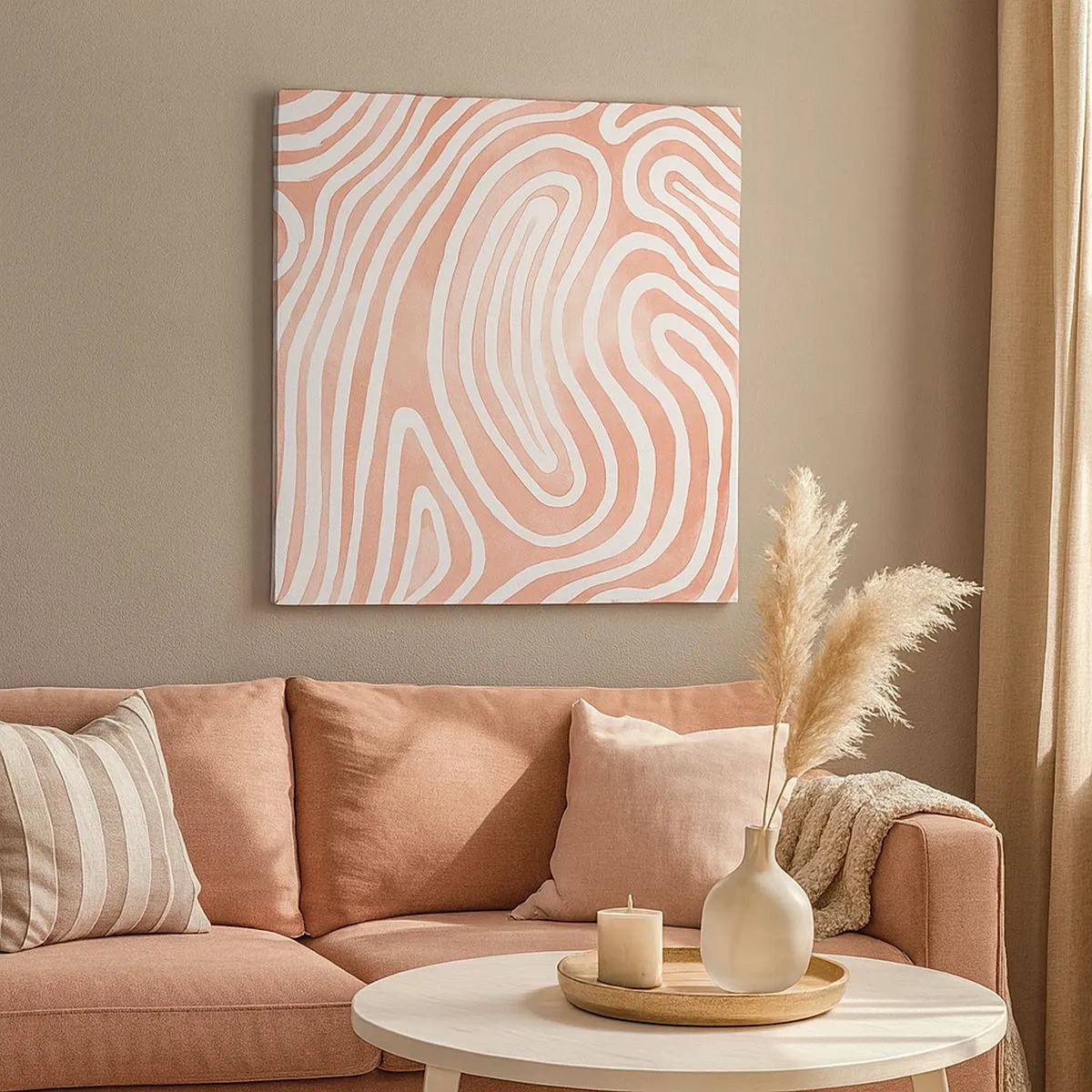 Obraz na płótnie - W koralowym labiryncie - 30x30 cm