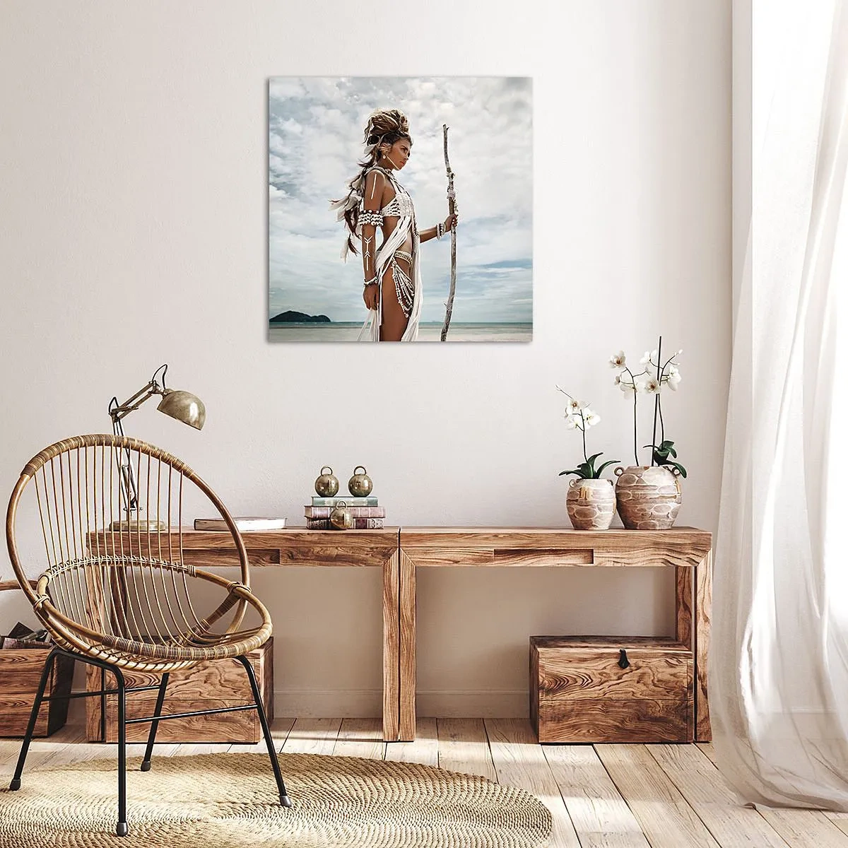 Obraz na płótnie - Królowa tropików - 30x30 cm